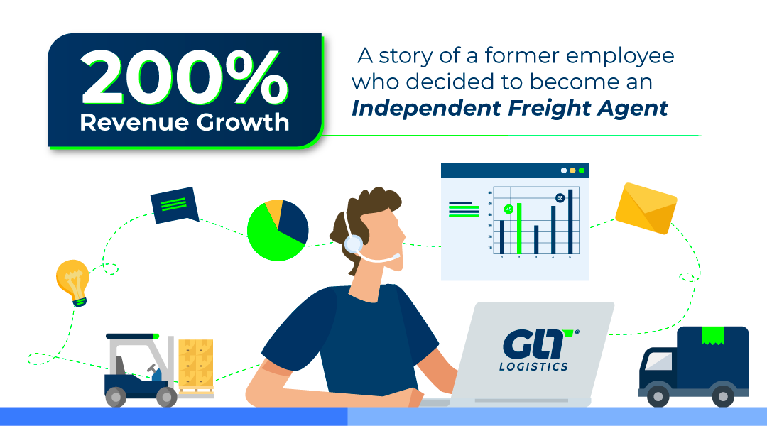 200% Revenue Growth – A Story of a Former Employee Who Decided to Become an Independent Freight Agent